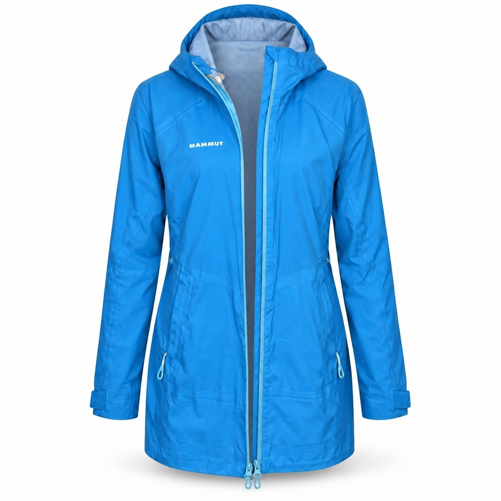 Mammut Rain Jacket M Glacier Blue Alto Light HS Hooded Waterproof Gorpcore